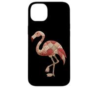Rosa Patchwork Flamingo Retro Cottagecore Chic Carcasa para iPhone 14 Plus