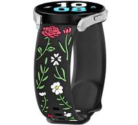 Rosa Pulsera de Repuesto Silicona para Garmin Approach S50/S42/S40/S12, 20mm Deporte Brazalete Correa para Garmin Forerunner 570 42mm/55/158/165/245/645