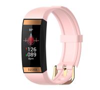 (Rosa) Pulsera inteligente Frecuencia cardíaca Presión arterial Monitoreo de oxígeno IP67 a prueba de agua