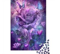 Rosa púrpura fantasía 1000 Piezas Papel Ecológico Rompecabezas Conjunto Niños Principiantes Divertido Juego Hermosa Decoración 38x26cm/1000pcs