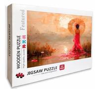 Rosa Puzzle Madera, Mujer Puzzle 6000 Piezas Adultos con Compact Box 179x105cm, Rompecabezas Desafiante, DIY Juegos de Rompecabezas Creativos para Hombres Mujeres, Decoración Verano Regalo, 4-7993