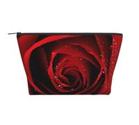 Rosa roja, Bolsa de artículos de tocador Bolsa de Maquillaje Bolsa de cosméticos Bolsa de artículos de tocador de Viaje portátil
