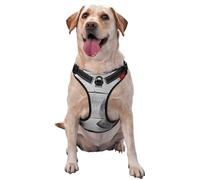 Rosa roja Impresa,Arnés para Mascotas, arnés Reflectante Ajustable para Perros,L