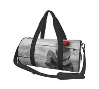 Rosa roja Impresa., Bolsa de Viaje de Gran Capacidad, Bolso Redondo, Bolsa de Viaje Deportiva, Bolsa de Mano, Bolsa de Fitness