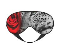 Rosa roja leopardo, Cubreojos completos Antifaz bloqueador de luz Antifaz para dormir Antifaz suave con los ojos vendados Noche