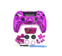Rosa roja - Para PS5 Playstation 5 Controlador Conjunto completo Estuche Cubierta de la caja Placa frontal Decoración