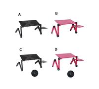 (Rosa rossa Mouse Big Fan) Tavolo per laptop Supporto per laptop regolabile da 15 kg in metallo Pieghevole