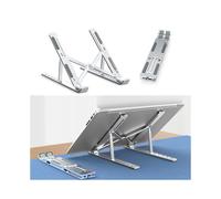 (Rosa rossa) Soporte pieghevole para computadora portátil Soporte portátil en aluminio para computadora