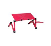 (Rosa rossa) Soporte pieghevole para computadora portátil, tavolo regolabile con presa d'aria y consola
