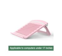 (Rosa) Soporte para computadora portátil da tavolo regolabile ergonómico pieghevole