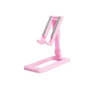 (Rosa) Soporte portátil para teléfono, regolabile, da tavolo, sollevabile, universale, poligonale