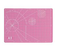 Rosa Tapete Cara de Doble A5 Corte para Manualidades y Costura | Autorreparable, con Rejilla Métrica E Imperial, Protege Superficie, Adecuado para Scrapbooking y Proyectos DIY