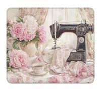 Rosa Tappetino Mouse Piccolo 220x180x3mm, Tappetino Scrivania con Bordo Cucito, Mousepad Impermeabile e Antiscivolo, Pratica e Facile da Pulire, Accessori Gaming Regalo, Macchina Da Cucire Z-9762