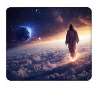 Rosa Tappetino Mouse Piccolo 250x200x3mm, Tappetino Scrivania con Bordo Cucito, Mousepad Impermeabile e Antiscivolo, Pratica e Facile da Pulire, Accessori Gaming, Regalo Uomo, Cielo Stellato 9-5822