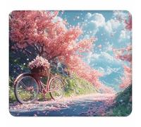 Rosa Tappetino Mouse Piccolo 260x220x3mm, Tappetino Scrivania con Bordo Cucito, Mousepad Impermeabile e Antiscivolo, Pratica e Facile da Pulire, Accessori Gaming, Regalo Uomo, Bicicletta 8-1689