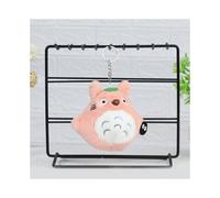 (Rosa) Totoro Vecino Mi Muñeco de Peluche Llavero Bolso Colgante Personaje de Dibujos Animados Regalo