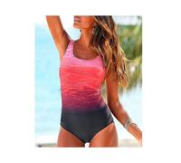 (rosa-XXL) Disfraz da bagno intero sexy senza schienale da donna, disfraz da bagno da donna, disfraz