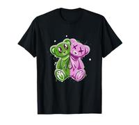 Rosa y verde Stay On My Good Side Gráfico verde y rosa Camiseta