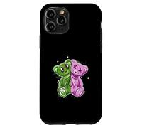 Rosa y verde Stay On My Good Side Gráfico verde y rosa Carcasa para iPhone 11 Pro