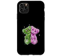 Rosa y verde Stay On My Good Side Gráfico verde y rosa Carcasa para iPhone 11 Pro Max