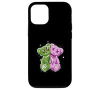 Rosa y verde Stay On My Good Side Gráfico verde y rosa Carcasa para iPhone 12/12 Pro