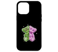 Rosa y verde Stay On My Good Side Gráfico verde y rosa Carcasa para iPhone 12 Pro Max