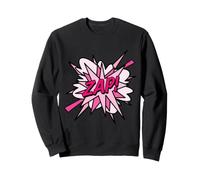 Rosa Zap Comic Pop Art Moderno Divertido Diseño Retro Sudadera