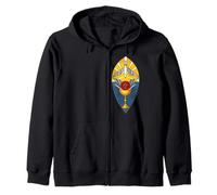 Rosacruz Sello del Grial Rose Cross Sudadera con Capucha