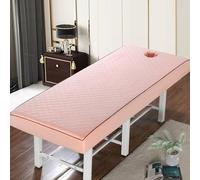 Rosado,70x190cm/2.2x6.2ft,Hojas De Mesa De Masaje,Cubierta De Sábana De Masaje Con Orificio De Cara,Reutilizable Cubierta De Masaje De Spa Cubierta Protectora Lavable