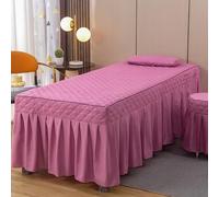 Rosado,70x190cm/27.5x74.8in,Lámina De Masaje,Cubierta De Cama De Masaje Con Orificio Para La Cara De Algodón Lavable Mesa De Masaje Falda De La Cama Envolvente Para La Cama