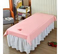 Rosado,80x190cm/2.6x6.2ft,Cubierta De La Cama De Masaje, Cubierta De Mesa De Masaje De Belleza Cubierta De Belleza Mesas Impermeables Mesas De Protección Del Tratamiento