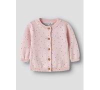 Rosado Algodón Orgánico Chaqueta De Punto