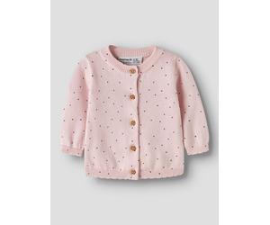 Rosado Algodón Orgánico Chaqueta De Punto