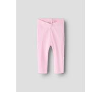 Rosado Básico Tejido Acanalado Leggings