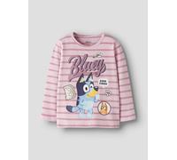 Rosado Bluey Top De Manga Larga