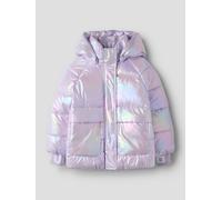 Rosado Brillante Puffer Chaqueta
