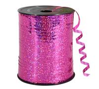 Rosado Cinta Que Se Encrespa, Brillante Metálico Rollo de Cinta Rizada de La Cinta Del Globo para Fiesta, Decoración de boda, Florista, Manualidades y Envoltura de Regalo(500 Yardas)