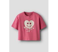 Rosado Corte Regular Camiseta