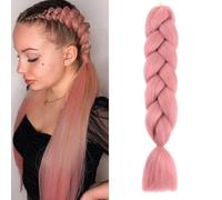 Rosado Oscuro Extension Per Treccine Africane 24" Ombre Jumbo Treccia Extension Capelli Fibra Sintetica Treccia Di Scatola Crochet Twist Intrecciare