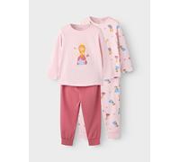 Rosado Paquete De 2 Algodón Orgánico Pijama