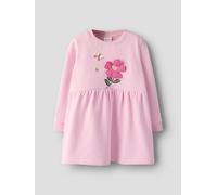 Rosado Tejido De Sudadera Vestido