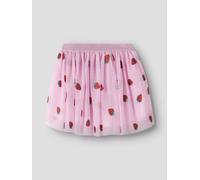 Rosado Tul Con Brillos Falda