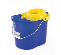 Rosaenzo Minerva - Cubo con exprimidor, Azul/Amarillo, 15 L