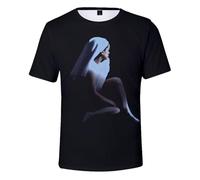 Rosalia LUX Album Merch - Camiseta de manga corta con cuello redondo, color negro, para hombre y mujer, Negro, XL