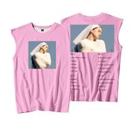 Rosalia LUX Album Tracklist Merch - Camiseta sin mangas unisex para hombre y mujer, para exteriores, rosa, S
