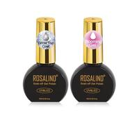 ROSALIND Blooming Gel con Purpurina Top Coat Esmalte Semipermanente 2PCS 10ML, Blooming Pintauñas Gel el Efecto de Esparcimiento con Glitter Top Coat para Decoración de Uñas