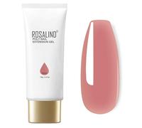 ROSALIND Gel Uñas, 70ml Rosa Canela Poly Nail Gel para Uñas | UV/LED Nail Extensión Acrigel para Principiantes, Profesionales y Salón Manicura