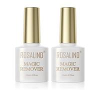 ROSALIND Magic Remover,2 Pcs Quita Esmalte Semipermanentes Para Uñas,Removedor de Quitaesmaltes de uñas semipermanentes quitar el esmalte de uñas rápido y fácil
