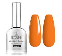 ROSALIND Pintauñas Semipermanentes Naranja 11ML Pintauñas Gel | Naranja Colores Esmaltes Permanentes Para Uñas, UV LED Nail Art Manicura Pintauñas Semipermanente 1 Piezas