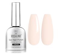ROSALIND Pintauñas Semipermanentes Nude Claro 11ML Pintauñas Gel | Nude Claro Colores Esmaltes Permanentes Para Uñas, UV LED Nail Art Manicura Pintauñas Semipermanente 1 Piezas